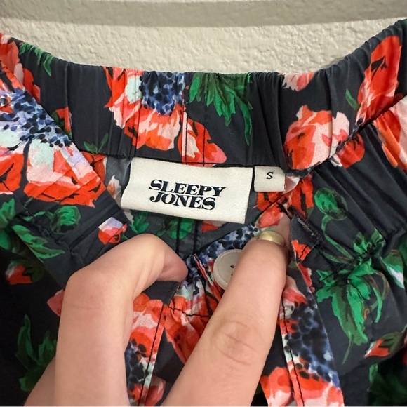 Sleepy jones marina pajama set 100% cotton top and bottom - Picture 6 of 13